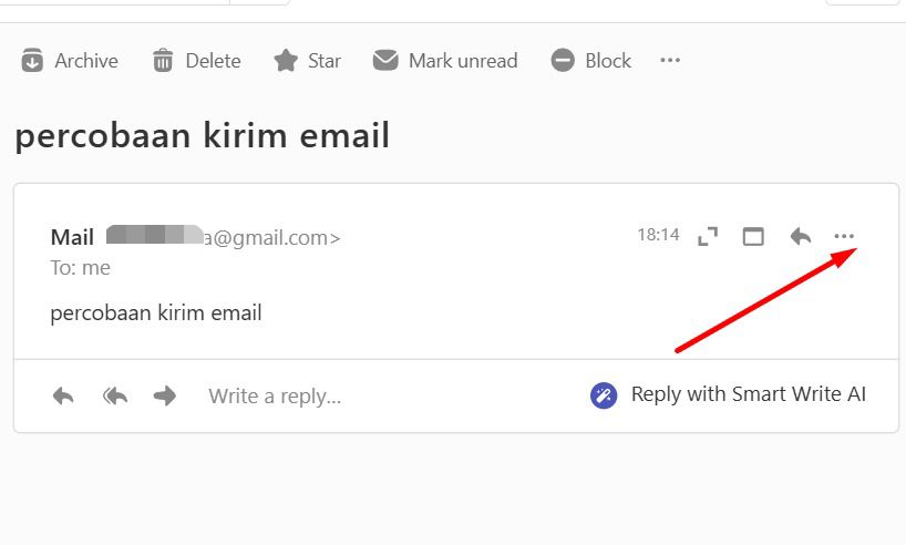 whitelist email di titan mail melalui Inbox