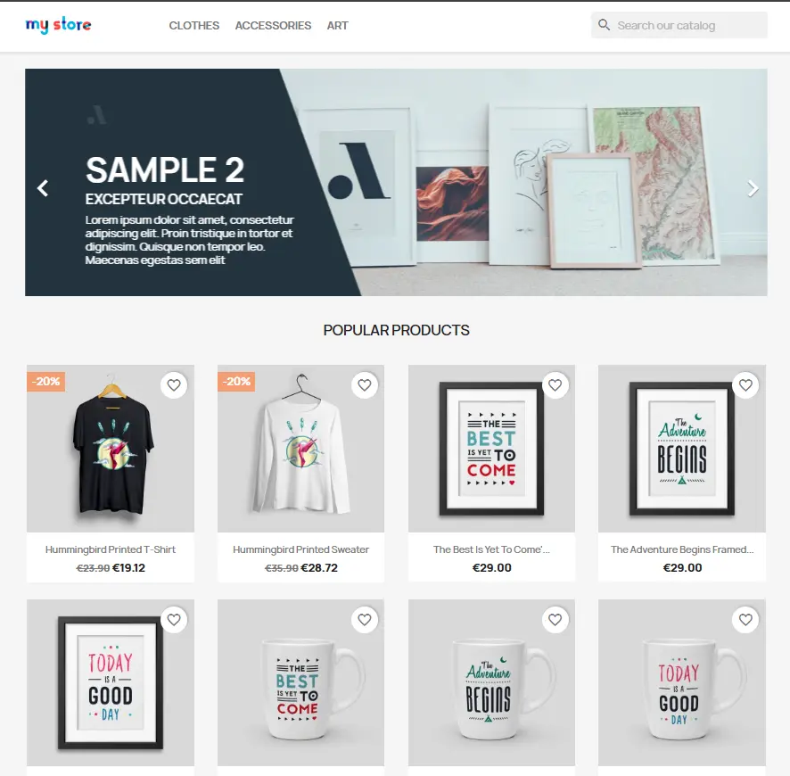 Cara Membuat Toko Online Dengan PrestaShop - contoh demo