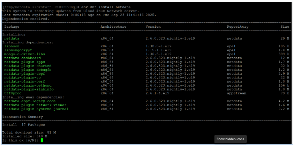 Install Netdata Di Linux tahap 4
