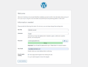 information wordpress di laragon | Rumahweb Journal