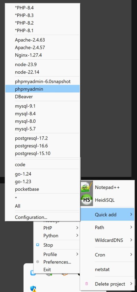install phpmyadmin di laragon