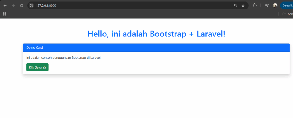 Cara Memasang Bootstrap di Laravel melalui CDN