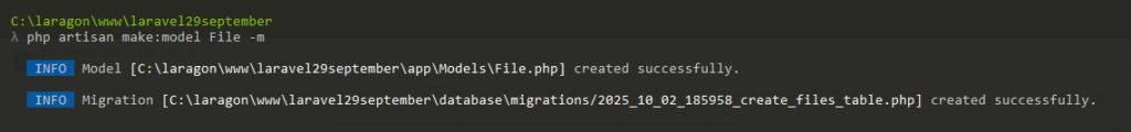 Buat Migration & Model - belajar laravel