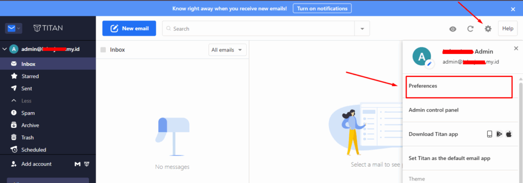 Membuat Rules Berdasarkan Domain melalui pengaturan