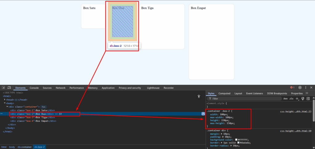 Belajar CSS Height dan Width