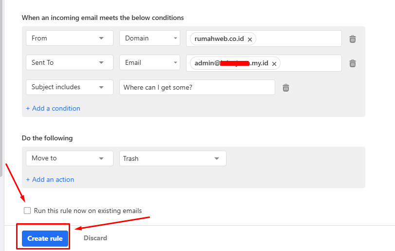 save aturan yang sudah diterapkan di titan mail