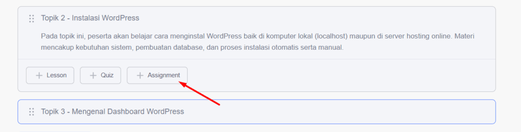 Menambahkan dan Mengelola Kuis
