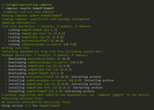 install composer di laragon – install dompdf | Rumahweb Journal
