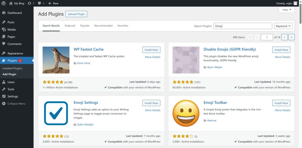 Menambahkan Emoji di WordPress dengan plugin