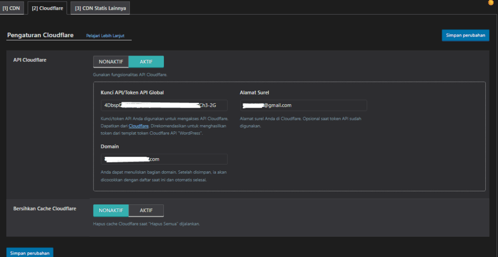 Setting API Token Litespeed Cache