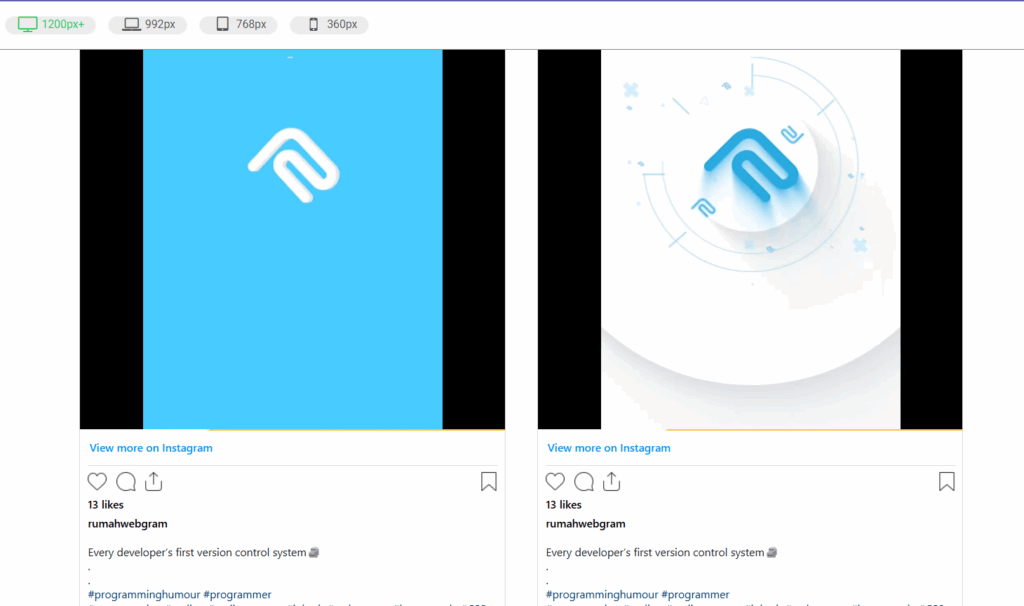 custom html video instagram 6