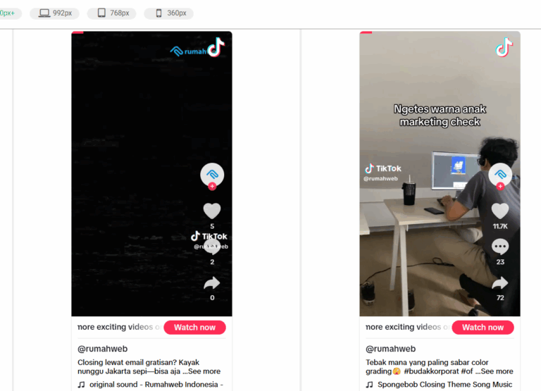 contoh embed TT – preview | Rumahweb Journal