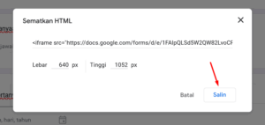 google form 2 | Rumahweb Journal
