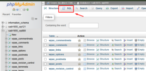 SQL Menu phpmyadmin | Rumahweb Journal