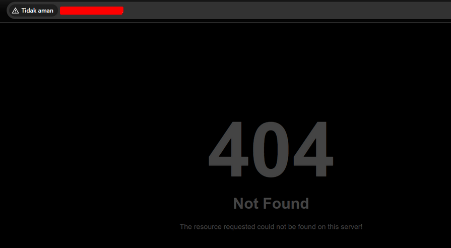Contoh 404 not found