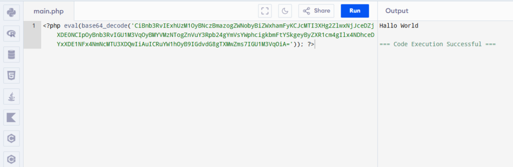 hasil online compiler