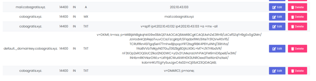 Mengarahkan DNS ke Email Hosting
