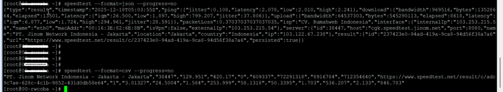 Speedtest CLI | speedtest --format