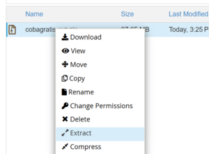 extract backup | Rumahweb Journal