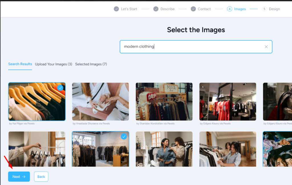 pilih atau upload gambar