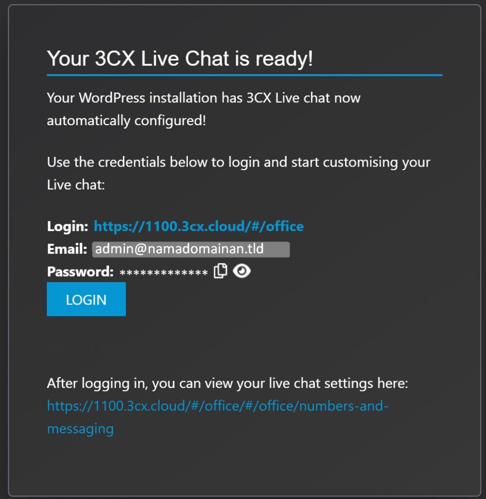 3CX berhail registrasi