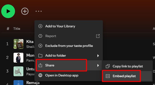 spotify player sitepro 2