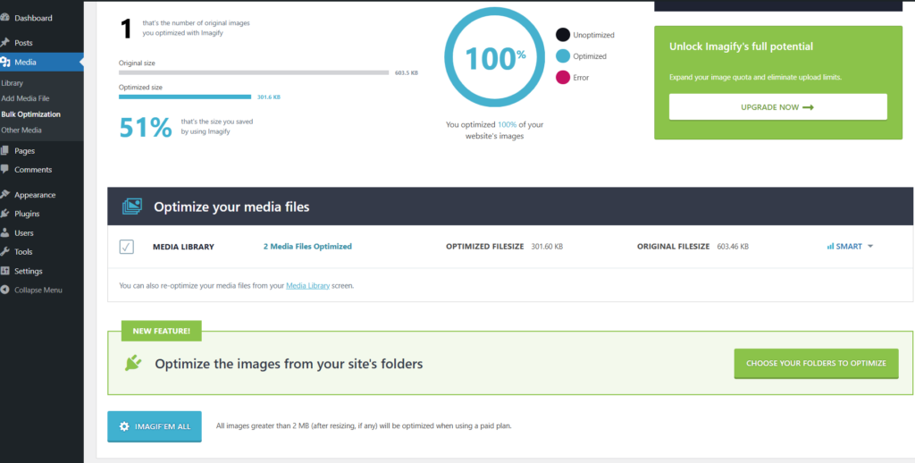  Pengoptimalan Massal Imagify 
