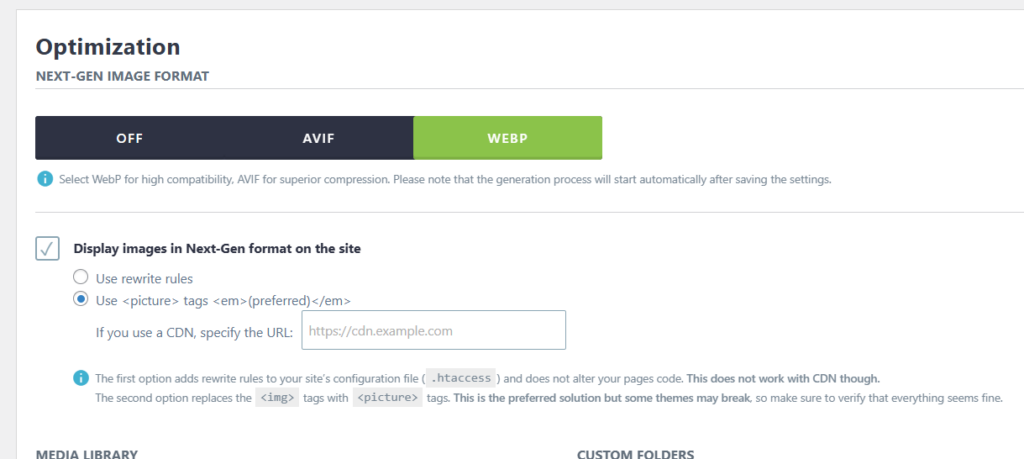 Display gambar di website dengan Imagify