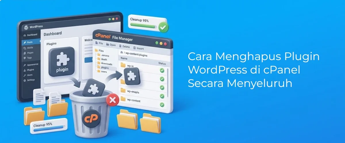 Banner - Cara Menghapus Plugin WordPress di cPanel