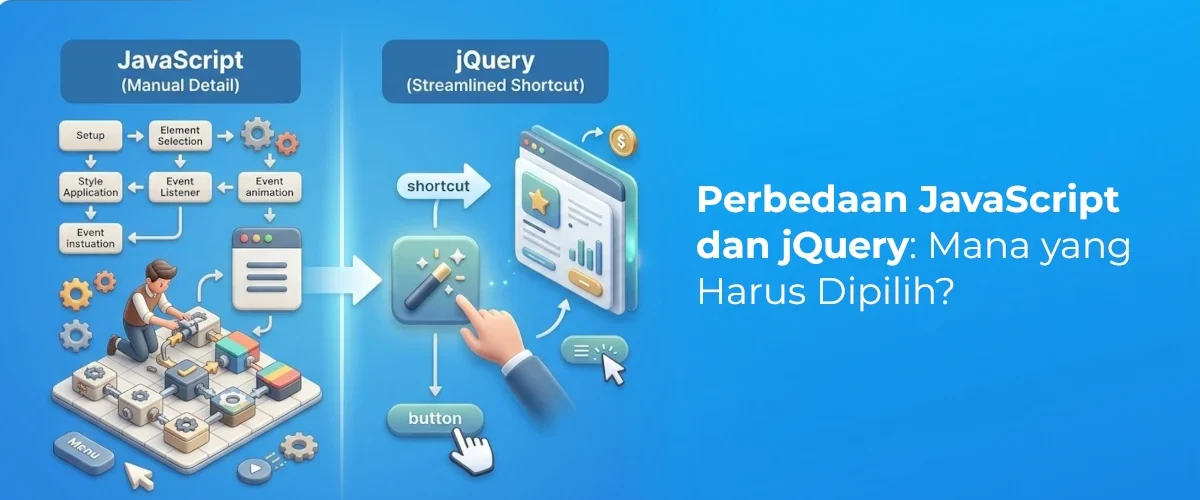 Banner - Perbedaan JavaScript dan jQuery