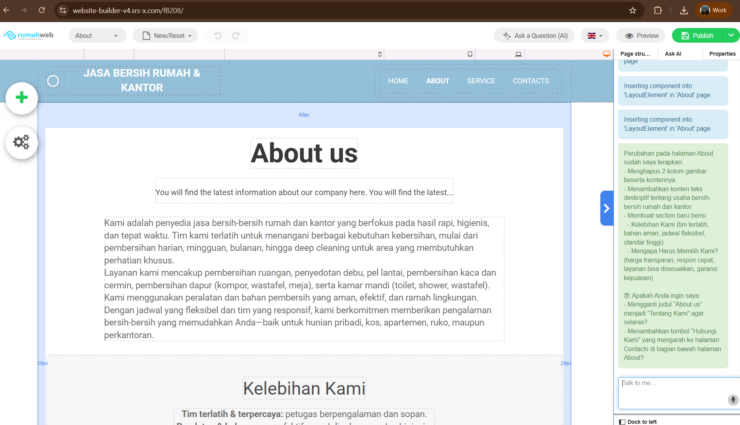 Generate Konten Di About Us - Sitepro Rumahweb
