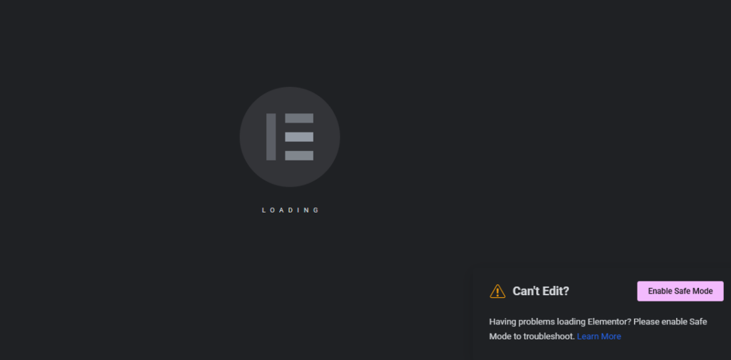 error Elementor Hanya Loading Ketika Edit Halaman