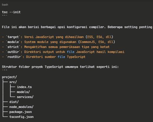 konfigurasi tsconfig.json