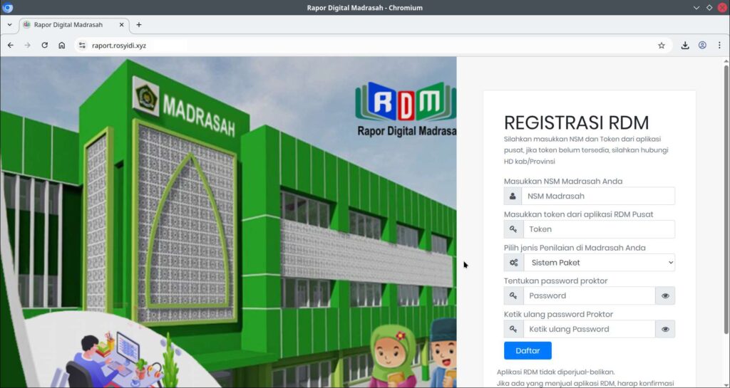 Install RDM di VPS ubuntu telah selesai