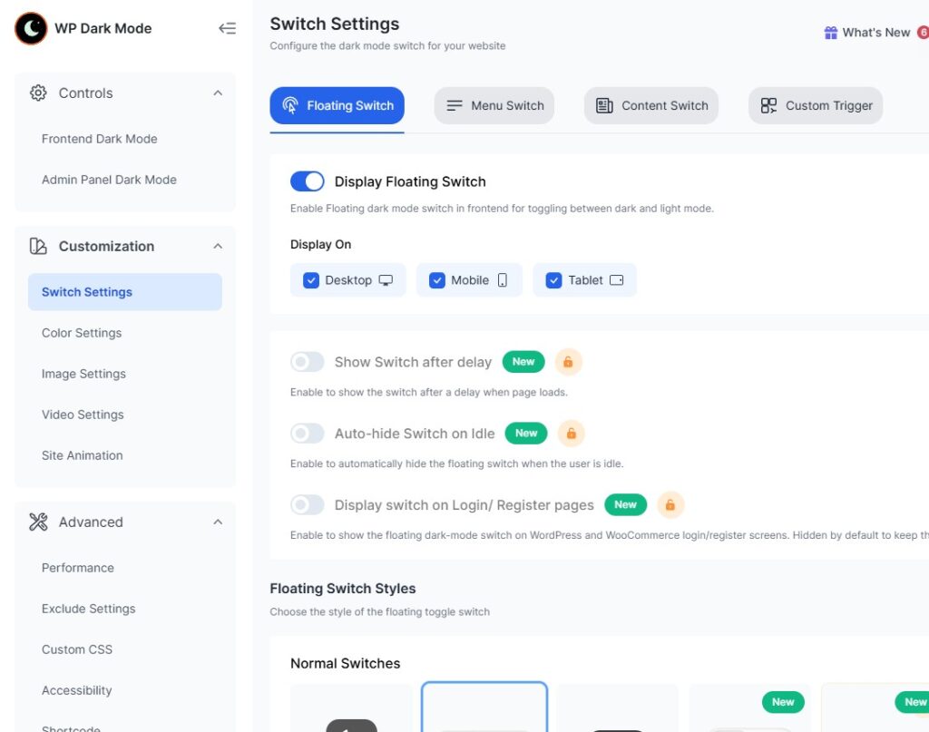 Setting Dark Mode di WordPress 