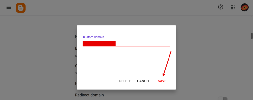 masukkan nama subdomain anda