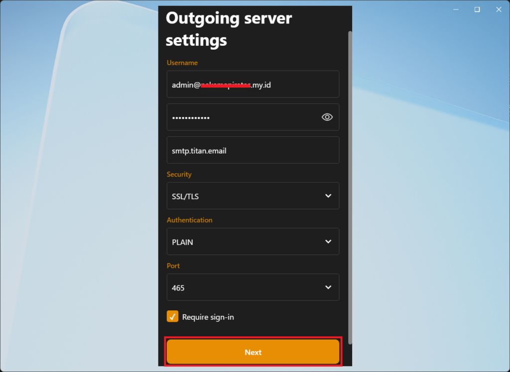 Opsi_IMAP_Outgoing Server Settings