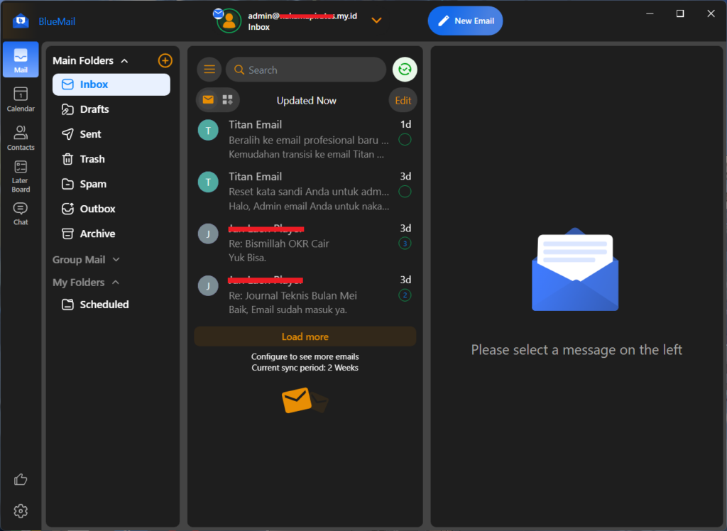 Opsi_IMAP_Tampilan Halaman Email IMAP