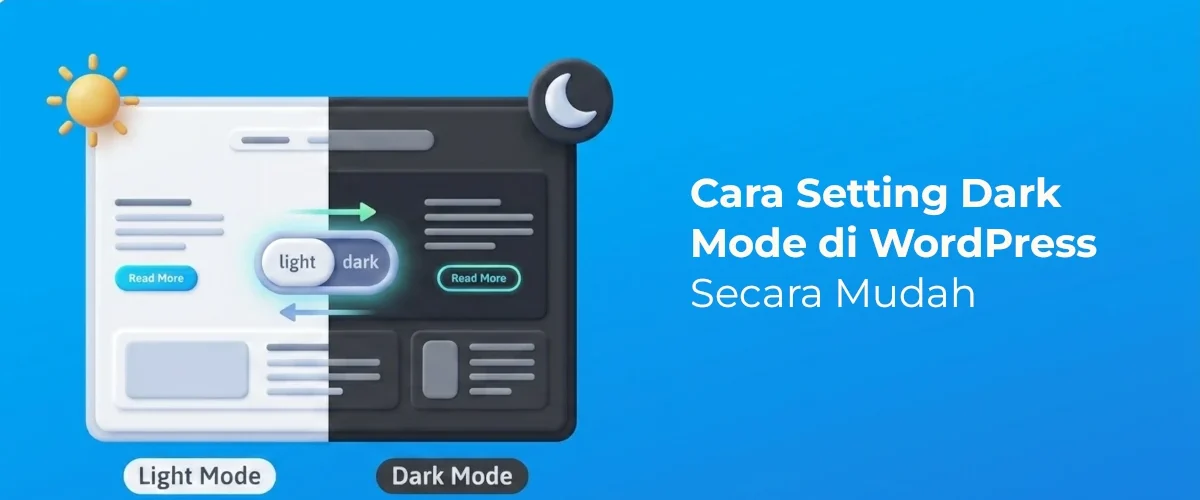 Banner - Cara Setting Dark Mode di WordPress