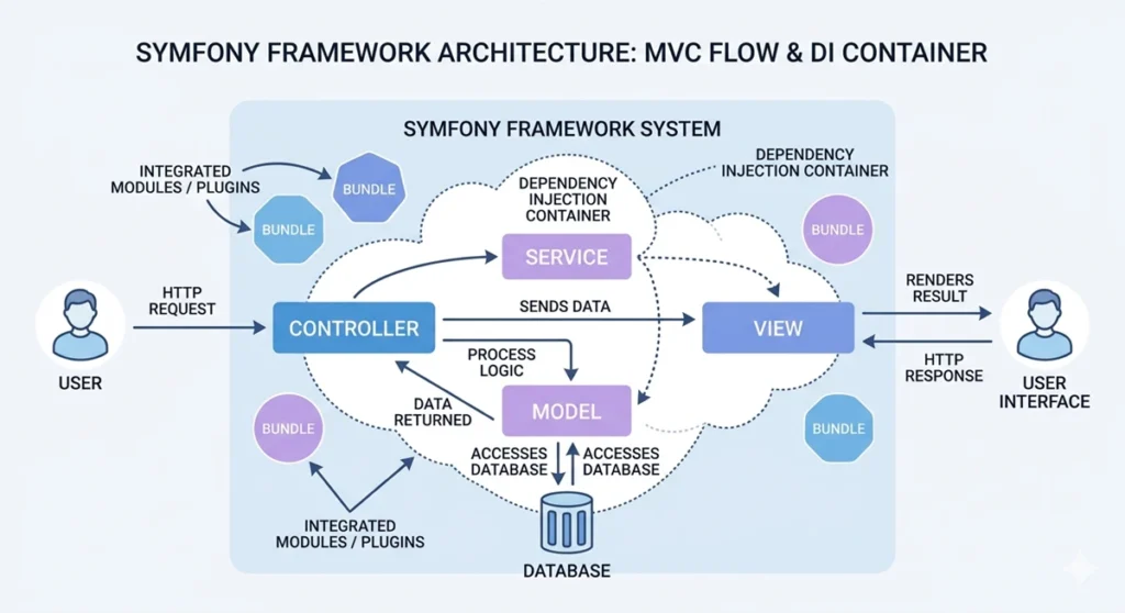 Cara Kerja dan Arsitektur Symfony Framework