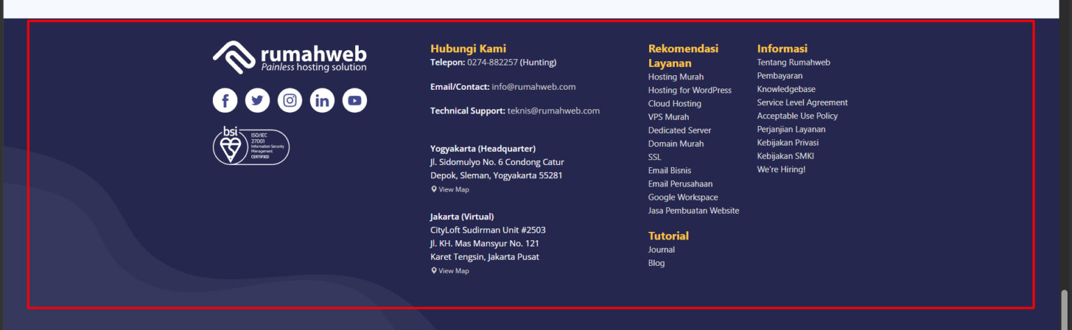 Mengenal Header dan Footer SitePro Website Builder