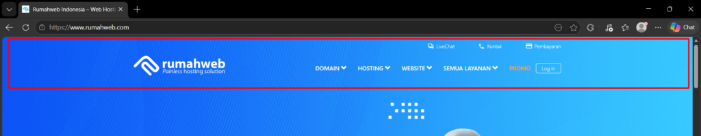 Mengenal Header dan Footer SitePro Website Builder