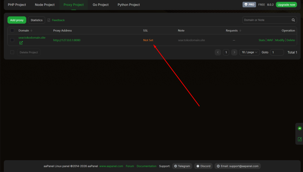 Cara install SearXNG di aaPanel part 7