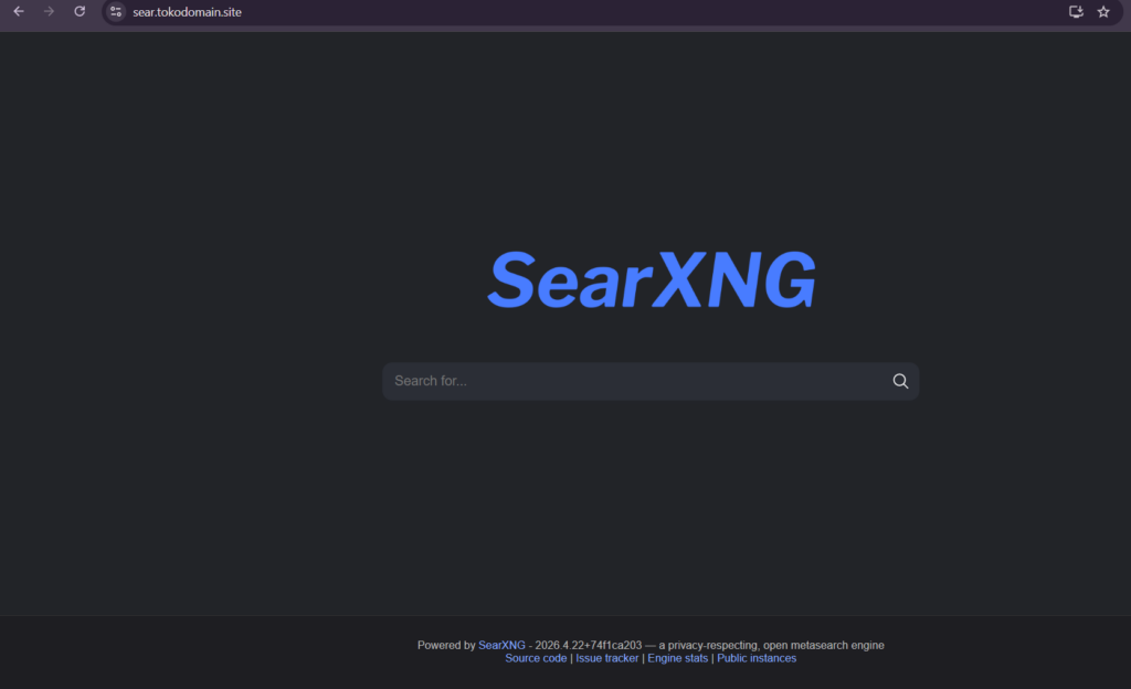 Cara install SearXNG di aaPanel part 9