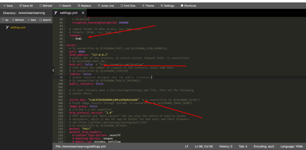 Cara install SearXNG di aaPanel part 10