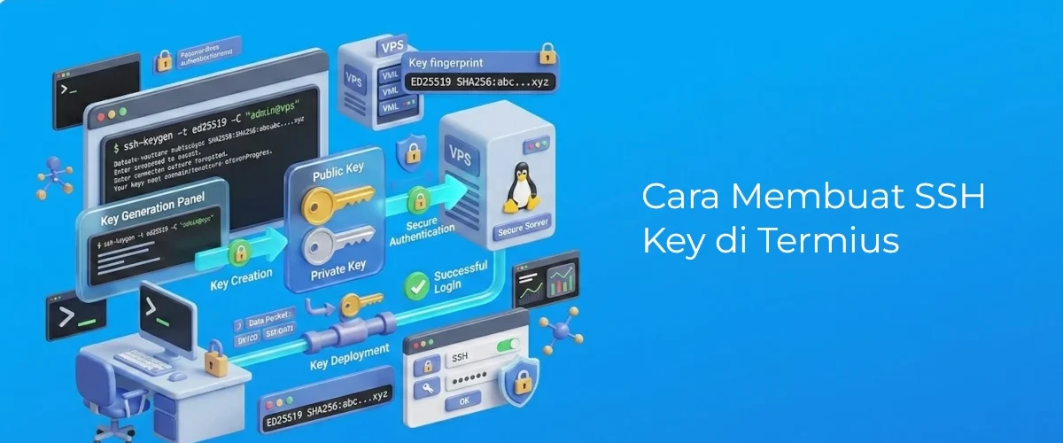 Banner - Cara Membuat SSH Key di Termius