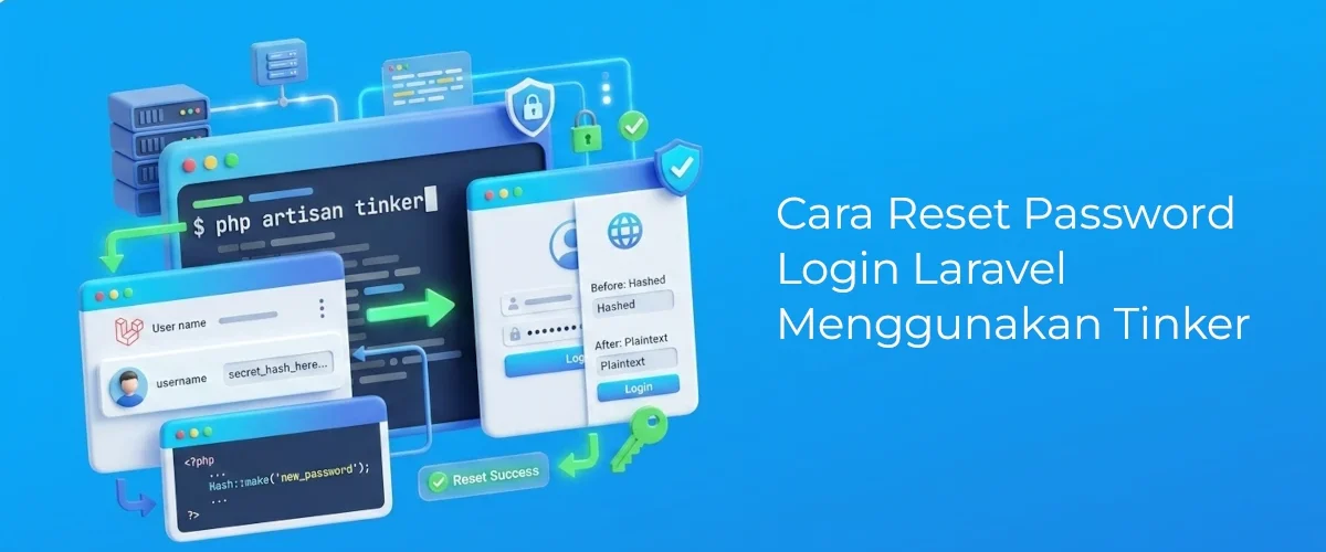 Banner - Cara Reset Password Login Laravel Menggunakan Tinker