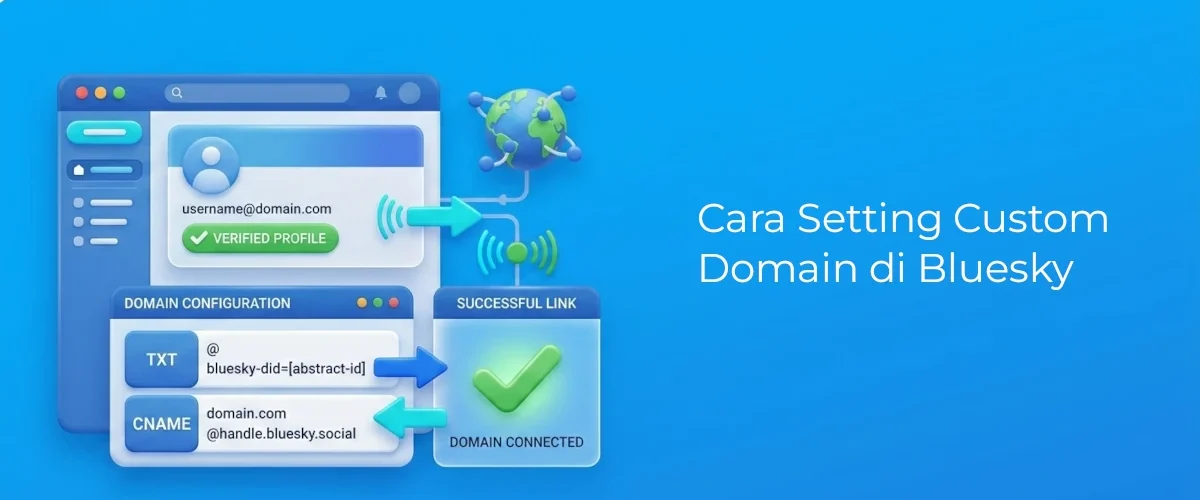 Banner - Cara Setting Custom Domain di Bluesky