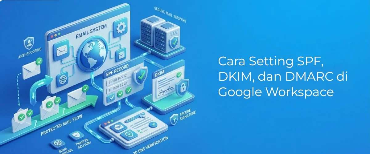 Banner - Cara Setting SPF, DKIM, dan DMARC di Google Workspace
