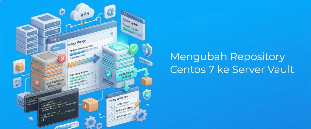 Banner - Mengubah Repository Centos 7 ke Server Vault
